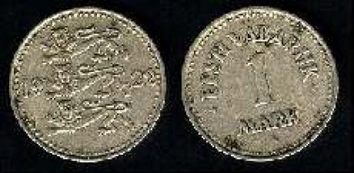 1 mark 1922 (km 1); copper nickel