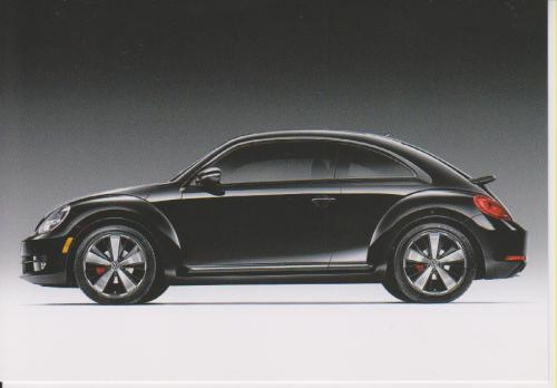 VW Volkswagen Beetle 2012 postcard