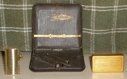 1920 Gillette Razor Set Cigarette Case
