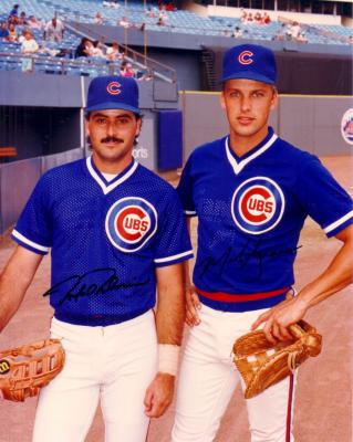 Mark Grace & Rafael Palmeiro autographed Chicago Cubs 8x10 photo