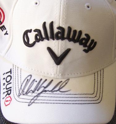 Phil Mickelson autographed Callaway Golf white cap or hat