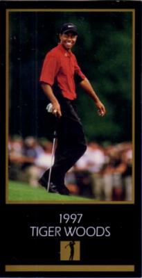 Tiger Woods 1997 Masters Champion golf card NrMt