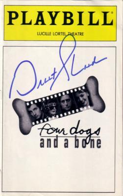 Grant Shaud autographed Four Dogs and a Bone Playbill program