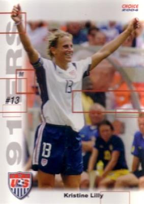 Kristine Lilly 2004 U.S. Women's National Team 91ers soccer card