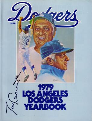 Tom Lasorda autographed Los Angeles Dodgers 1979 Yearbook