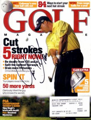 Chris DiMarco autographed Golf Magazine cover