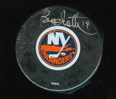 Bryan Trottier autographed New York Islanders puck