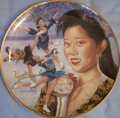 Kristi Yamaguchi (skating) autographed Gartlan commemorative plate ltd edit 950