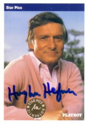 Hugh Hefner certified autograph Playboy 1992 Star Pics card RARE