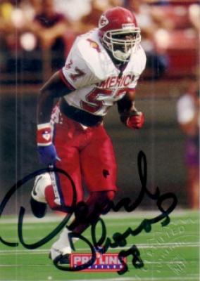 Derrick Thomas certified autograph Kansas City Chiefs Pro Bowl 1992 Pro Line card