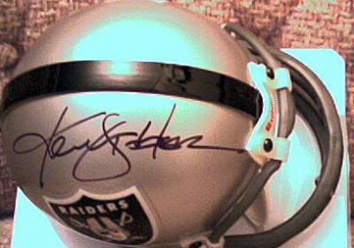 Ken Stabler autographed Oakland Raiders mini helmet