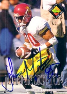 Johnnie Morton autographed 1994 USC Trojans card