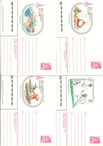 Pre-Stamped Covers, Mint, Olympic Games Moscow 80