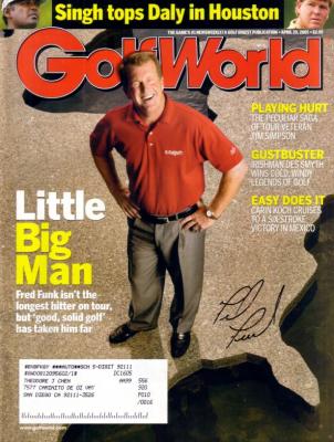 Fred Funk autographed 2005 Golf World magazine