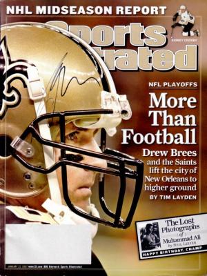 Drew Brees autographed New Orleans Saints 2007 Sports Illustrated