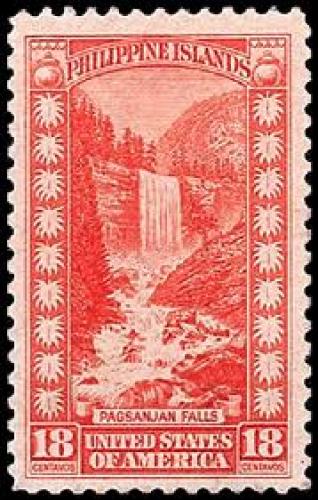 Philippines Stamps; 18 Centavos; Pagsanjan falls; Year: 1932
