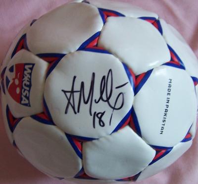 Siri Mullinix autographed WUSA mini soccer ball