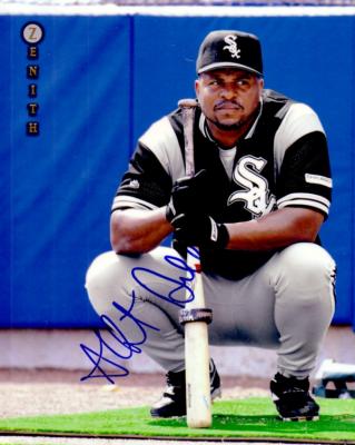 Albert Belle autographed Chicago White Sox 8x10 photo card
