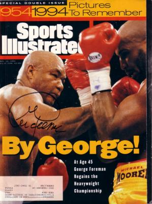 George Foreman autographed 1994 Sports Illustrated