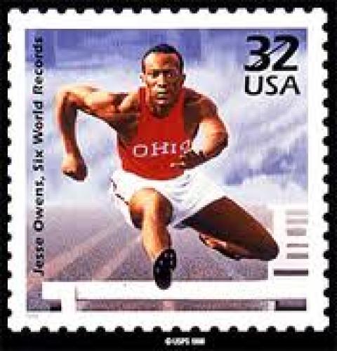 Stamps; USA 1998 Jesse Owens US postage stamp