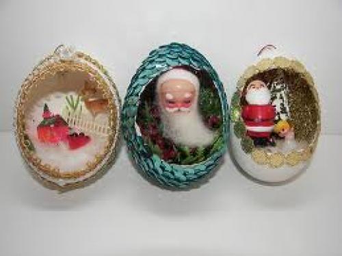 Crafts; Handmade real Egg Shell ornaments
