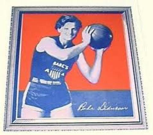 Basketball Card; 1935 Wheaties basketball card of Babe Dietrickson
