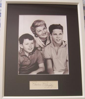 Barbara Billingsley autograph matted & framed with Leave It To Beaver 8x10 photo