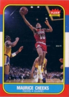 Maurice Cheeks Philadelphia 76ers 1986-87 Fleer basketball card