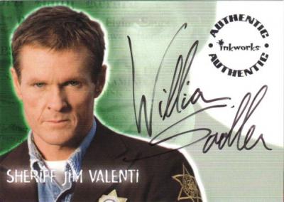 William Sadler Roswell certified autograph card
