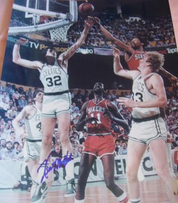 Kevin McHale autographed Boston Celtics 11x14 photo (smudged)