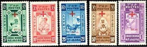 Red Cross 5v; Year: 1950