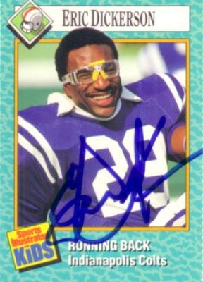 Eric Dickerson autographed Indianapolis Colts Sports Illustrated for Kids