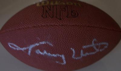 Johnny Unitas autographed mini Wilson NFL football