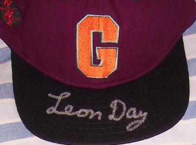 Leon Day autographed Homestead Grays cap