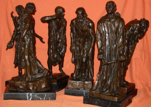 Auguste Rodin Bronze Statue Burghers of Calais