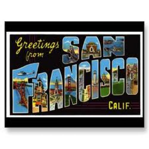 Postcard;United States california san francisco 