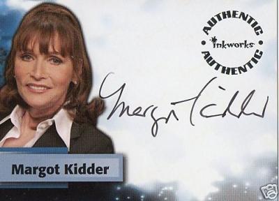Margot Kidder Smallville certified autograph card