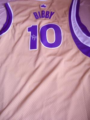 Mike Bibby autographed Sacramento Kings jersey