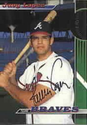 Javy Lopez autographed Atlanta Braves 1993 Stadium Club card
