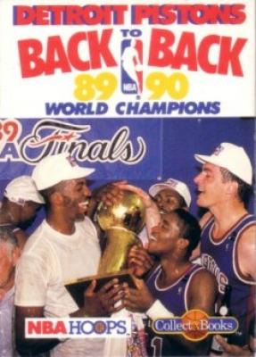1989-90 Detroit Pistons Back to Back World Champions Hoops Collect A Book card