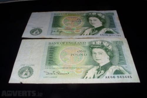 Great Britain 1 pound-1971/82-2 pcs